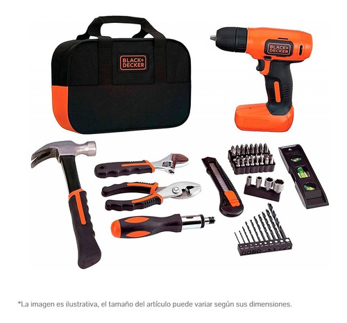 Taladro Atornillador 8v + Accesorios Black+decker Ld008ka-b3