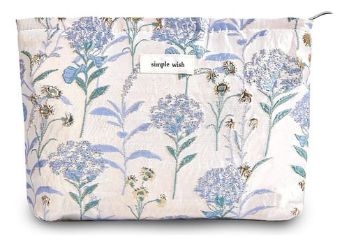 Bolsa De Maquillaje De Lona Con Cremallera