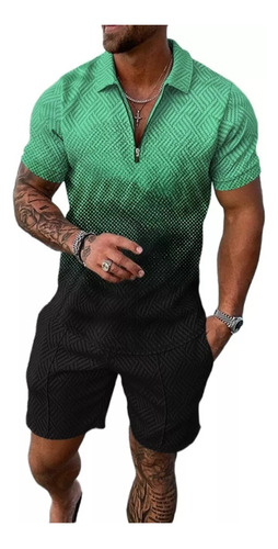 Elegante Conjunto De Polo Informal Para Hombre Con Solapas