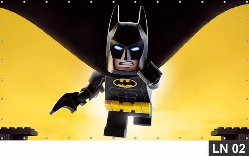 Painel De Festa Aniversário Batman Lego 3,00x1,40m Lona