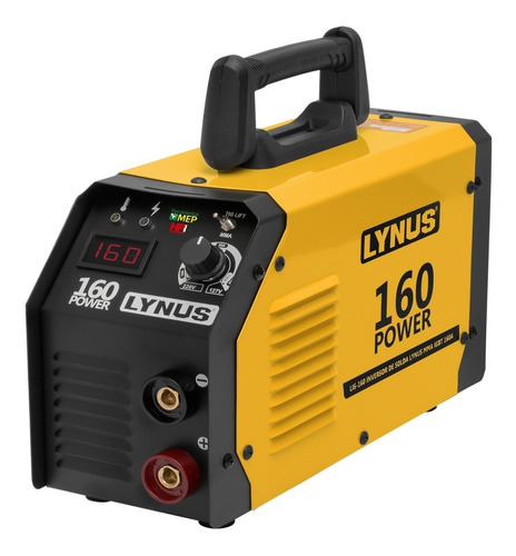 Máquina Inversora De Solda 160a Bivolt Com Display Digital Cor Amarelo Frequência 50/60 110V/220V