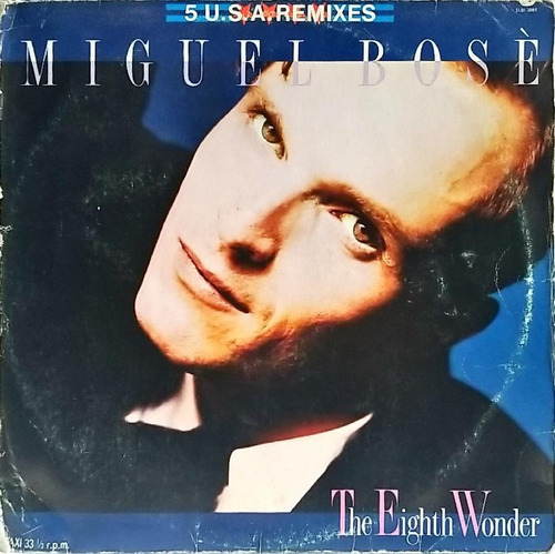  Miguel Bosé ¿the Eighth Wonder Disco Lp Acetato