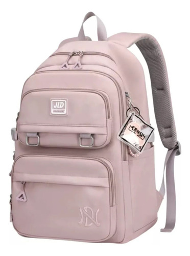 Mochila Juvenil Gran Capacidad Unisex Impermeable Rosa