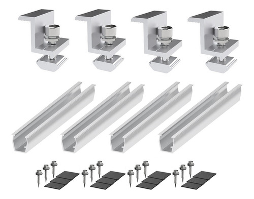 Carril De Panel Fotovoltaico L4 Soporte De Montaje Para Pane