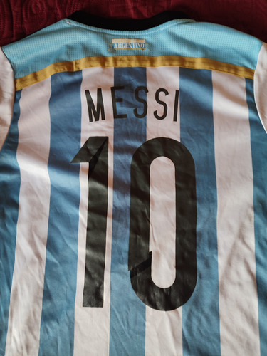 Jersey Adidas Argentina Mundial Brasil 2014 Talla S Messi (Usado)