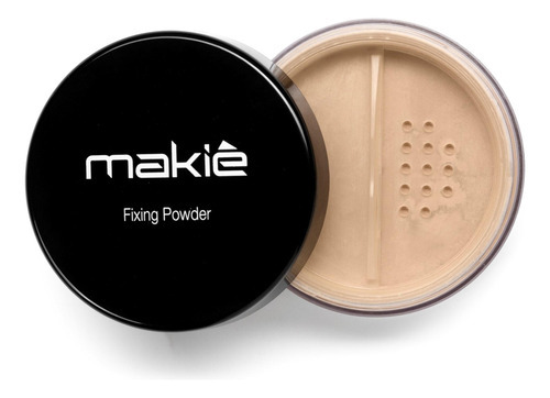 Base de maquiagem em pó Makiê Fixing Powder Pó fixador facial - fixing powder makiê - classic Fixing Powder Luminous - 8g