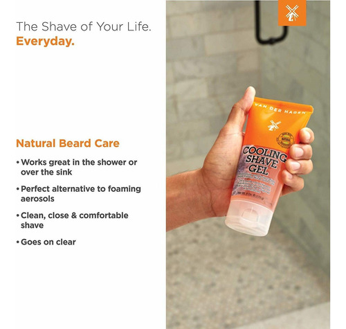 Van Der Hagen Refrigeración Shave Gel (6 Oz)