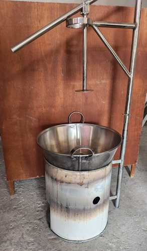 Churrera Manual Con Cazo De Acero, Manguera Y De Mas