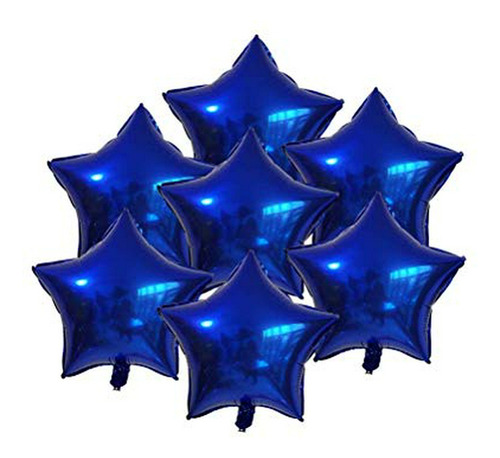 Globos Estrella Azul Mylar 18  - 20 Unidades.