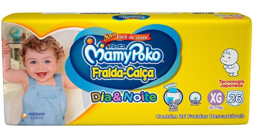 Fralda-calça Mamypoko Dia E Noite Xg C/26