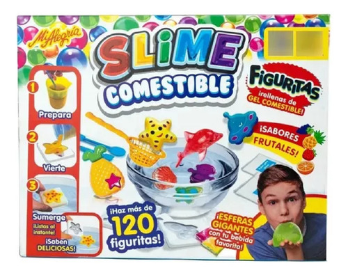 Slime Comestible Figuritas Mi Alegría Sabor Frutal