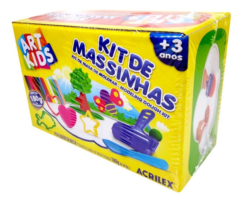 Kit De Massinhas De Modelar +3 Anos 180g - Acrilex