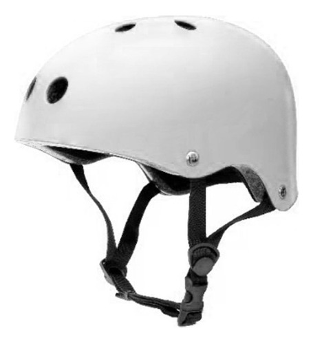 Casco Bicicleta Skate Rollers Monopatin Urbano Color Blanco Talle L