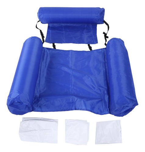 Cadeira Flutuante Inflável Para Piscina Com Rede Dobrável