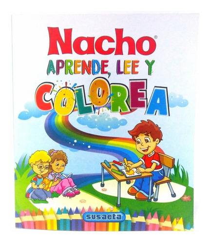 Cartilla Nacho Aprende, Lee Y Colorea Niños 192 Pag X1 Und