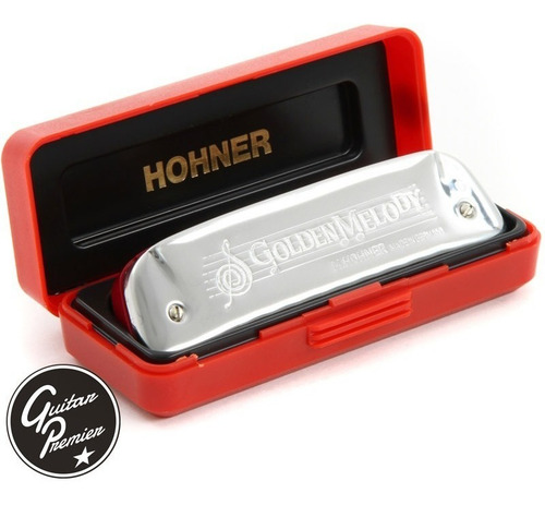 Armonica Hohner Golden Melody Profesional Estuche Lecciones