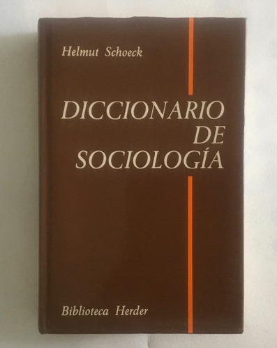Helmut Schoeck Diccionario De Sociología Biblioteca Herder 