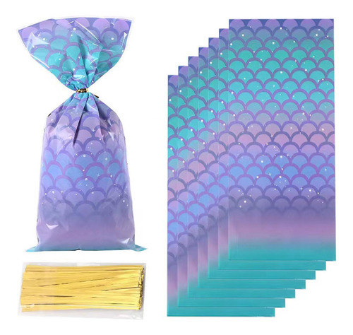 100pcs Bolsa Celofan Dulces Regalo Fiesta Cumpleaño Recuerdo