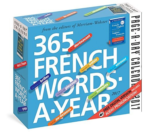 365 French Wordsayear Pageaday Calendar 2017