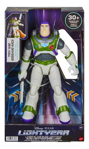 Buzz Lightyear Con Espada Láser 30cm Mattel