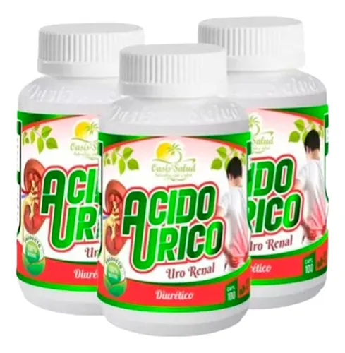 comprar 3 X 60 Soles | Acido Urico 100 Capsulas