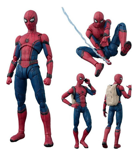 Shf Spider Man Homecoming Spiderman Figura De Muñeca Jonit