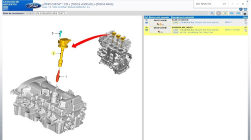 Imagen 4 de 9 de Bobina Encendido Ford Ecosport 2017/+ Ka Dragon 1.5 Genuino