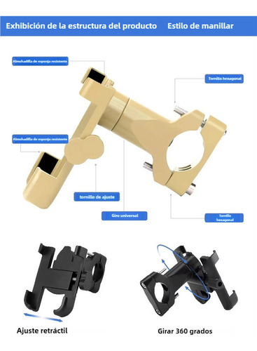 Soporte Yuran Universal Para Celular En Bicicleta Y Moto