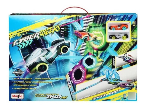 Brinquedo Pista Cyber Racers Speed Shot Maisto 12030 Cor Azul