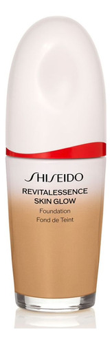 Base de maquiagem em pump Shiseido Revitalessence 10119358 Shiseido Revitalessence Skin Glow Foundation FPS30 Maple 350 - Base Líquida 30ml tom nude  -  30mL 30g