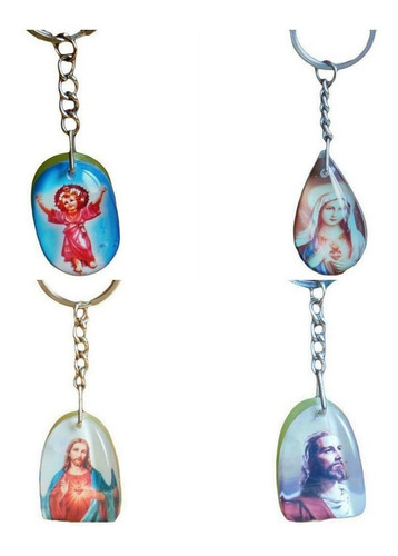 Imagen 1 de 6 de Llaveros Religiosos En Resina, Recuerdos Primera Comunion