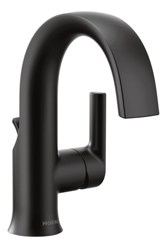 Moen Doux S6910bl - Grifo De Bano De Arco Alto Con Una Sola 