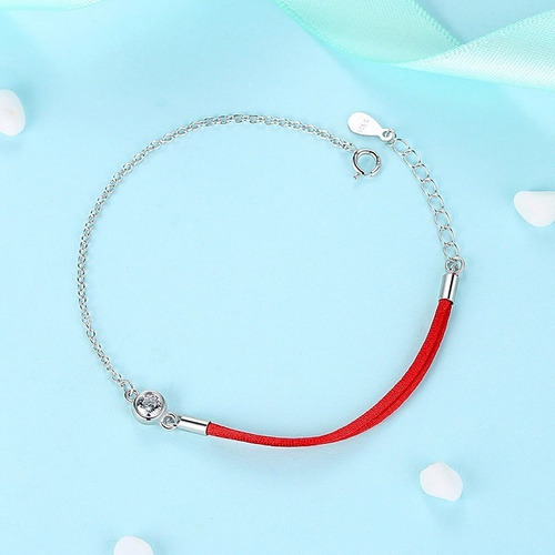 Pulsera Roja, Pide Un Deseo Con Circonita Plata Sterlina 925