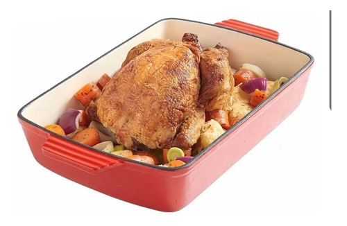 Bandeja Para Hornear Hierro Fundido Con Cerámica 26 Cm