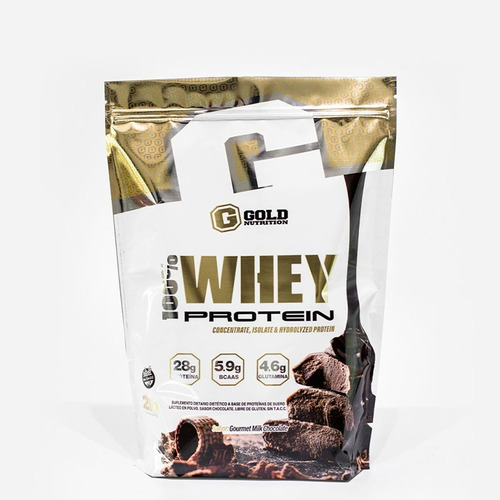 100% Whey Protein 908 Gr Gold Nutrition Con Bcaa Y Glutamina