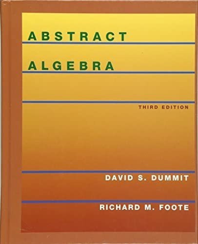 Libro Abstract Algebra, 3rd Edition-david S. Dummit-inglés