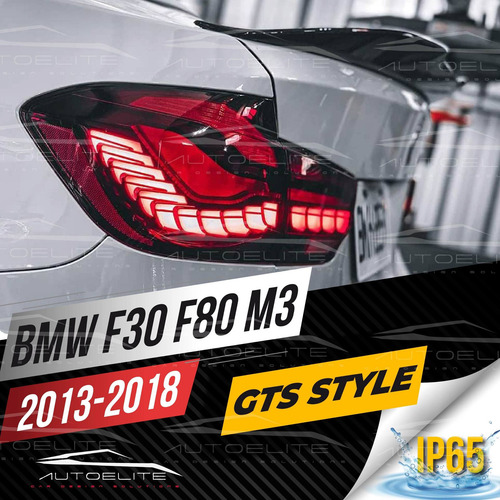 Imagen 2 de 10 de Calaveras Led Bmw Serie 3 M3 F30 F35 F80 2013 - 2018 Rojas