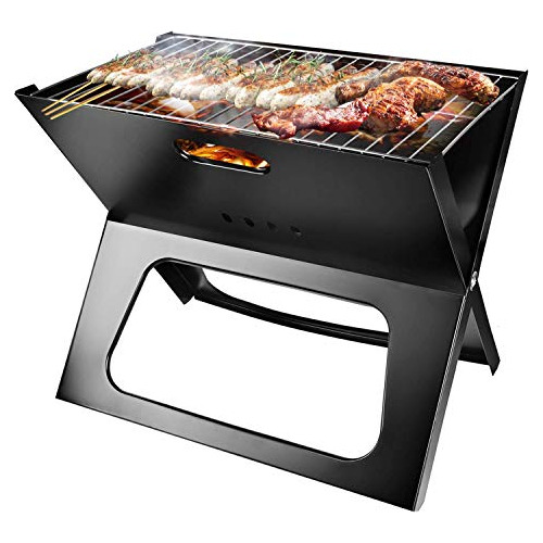 Portable Charcoal Grill, Upgraded Folding Large Barbecu...