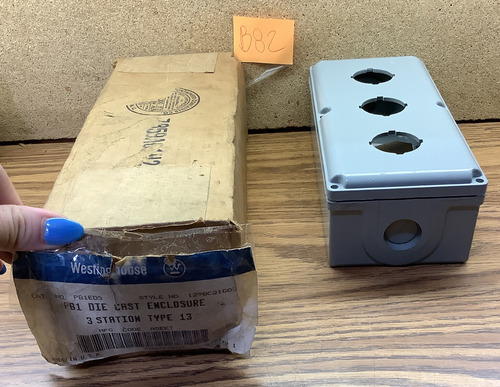 Westinghouse Pb1 Die Cast Enclosure 3 Station Type 13 Pb1ed3