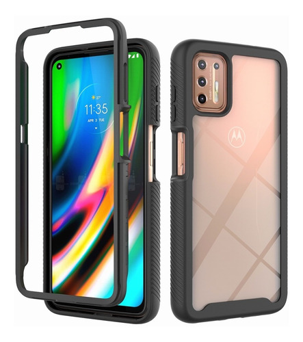 Funda Para Motorola Moto G9 Plus, Antichoque Transparente