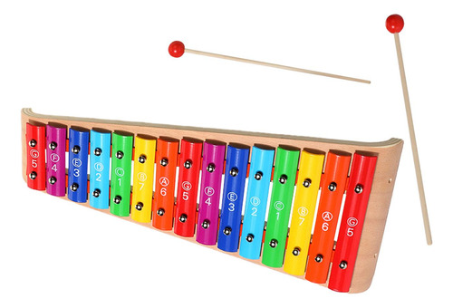 Xilófono De Madera Para Niños, Instrumento De 15 Tonos