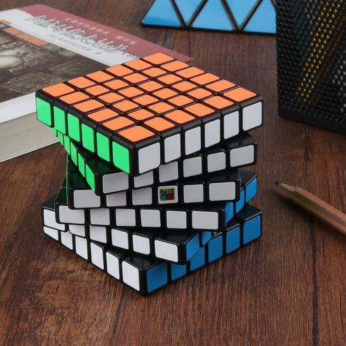 Cubo Mágico D-fantix Meilong 6x6 Speed Cube Negro Color De La Estructura