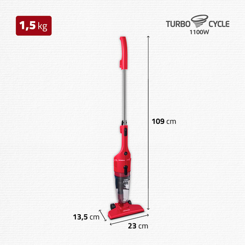 Aspirador De Pó Turbo Cycle Ap36 1100w Vermelho Mondial Vermelho/preto