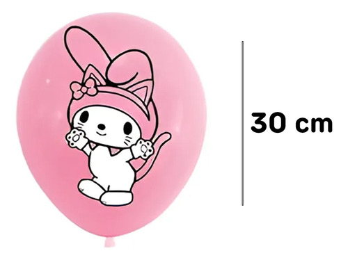 Set De 18 Globos Hello Kitty Y Amigos Fiesta Infantil