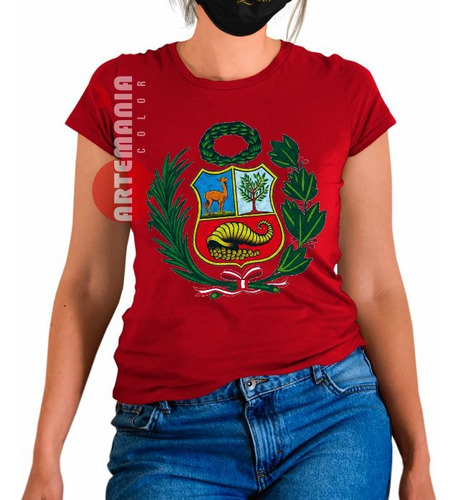 Polo Mujer Escudo Peruano