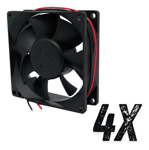 4x Micro Ventilador Cooler Ventoinha 90x90x25 24v - 92x92x25 Led Sem Led