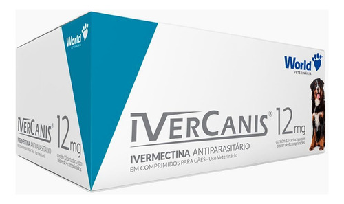 Ivercanis 12mg 48 Comprimidos Sarnas E Carrapatos Cães 60kg