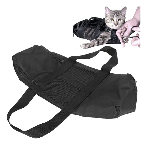 Bolsa Para Cortar Uñas Gato Aseo Baño Sujeción No