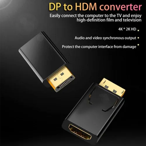 Adaptador 2pcs Displayport A Hdmi 4k | Conexión Profesional