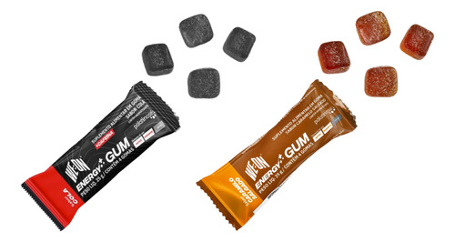 Energy Gum Goma Carboidrato Cola Cafeina - Kit 4u - We On Sabor Caramelo
